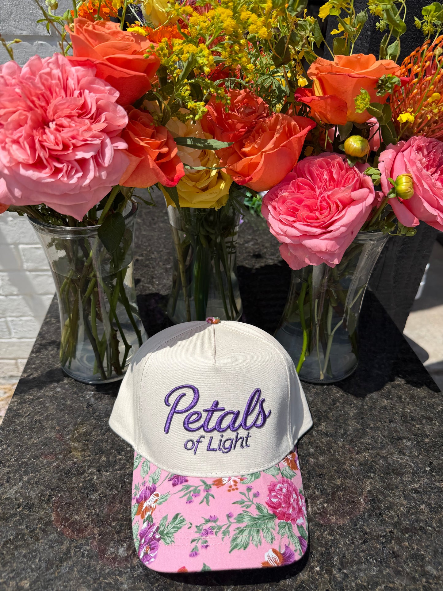 Petals of Light - floral canvas