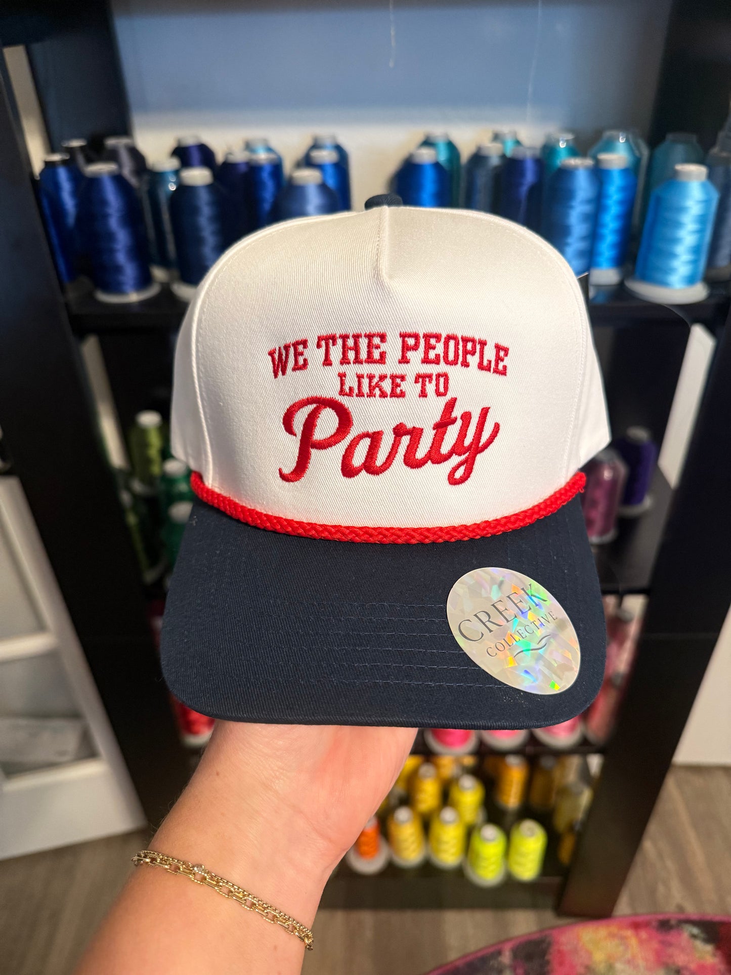 Canvas Red Rope - Party hat