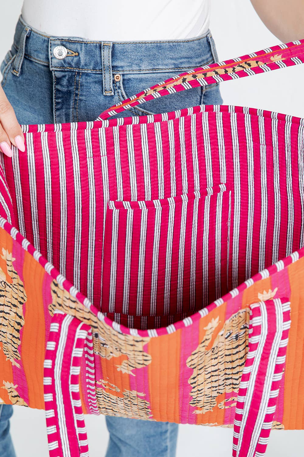 Tote Bag - Tiger Handmade Reversible