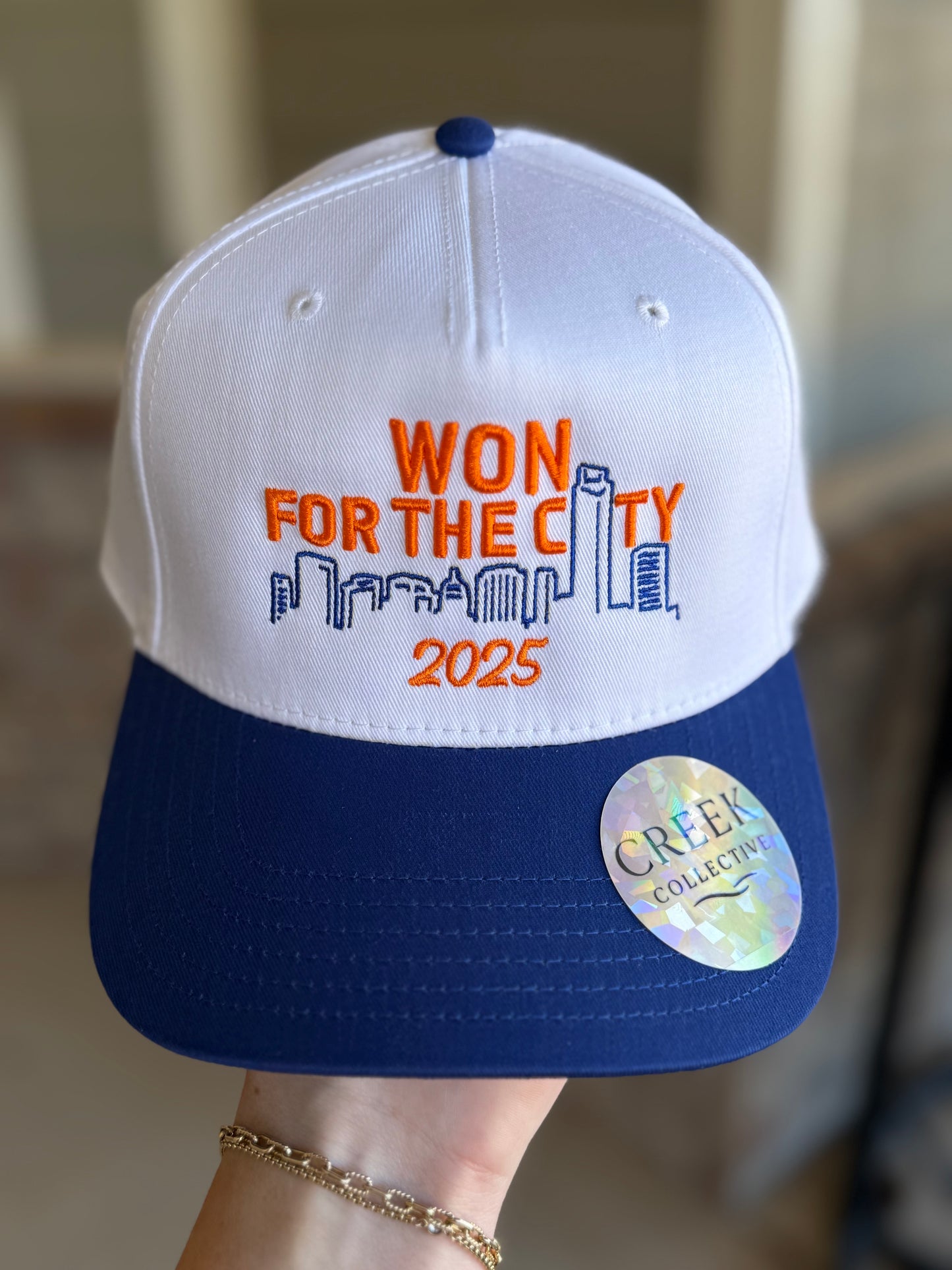 WON for the City - Canvas blue & White