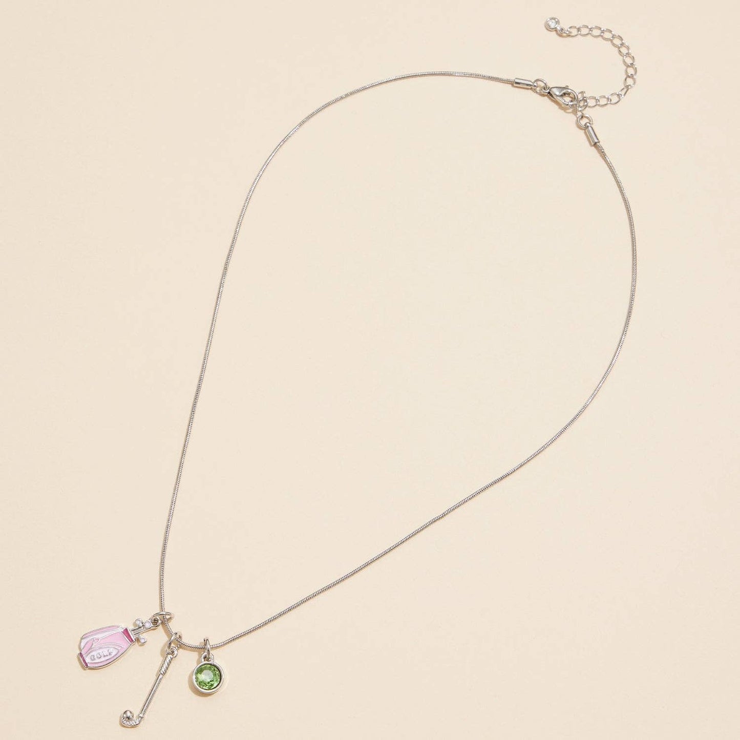 Necklace - Golf Lover's Gold Dipped 18K Charm: Gold / One / 4DN18081