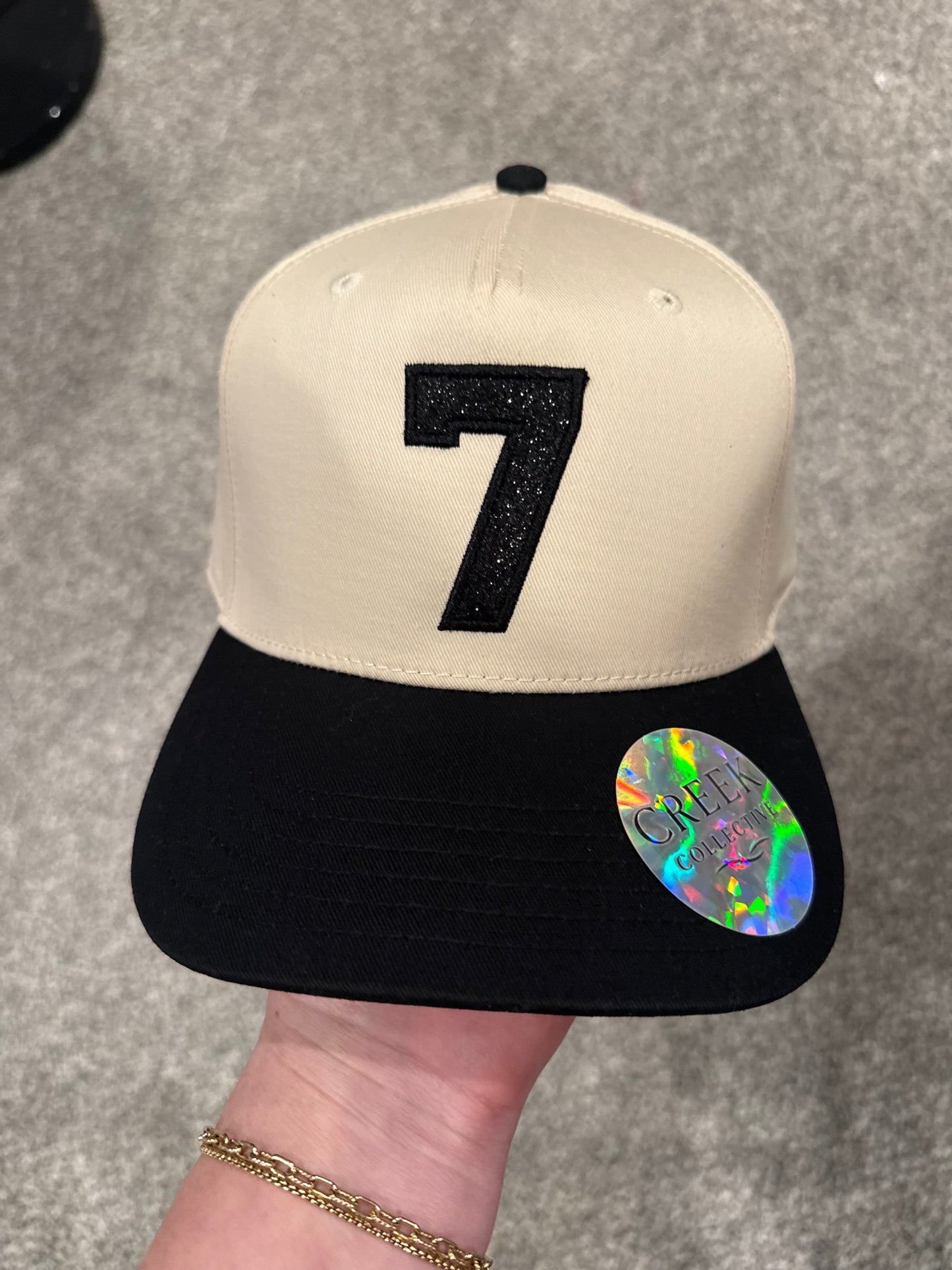 The Varsity Number Collection - Canvas - w/ glitter Appliqué
