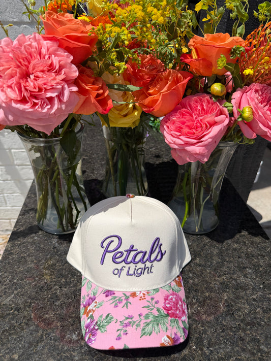 Petals of Light - floral canvas