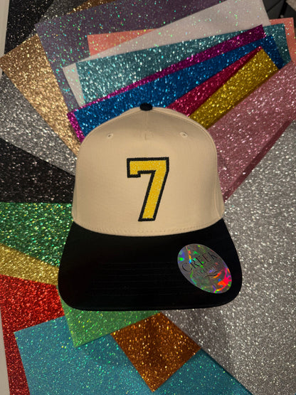 The Varsity Number Collection - Canvas - w/ glitter Appliqué