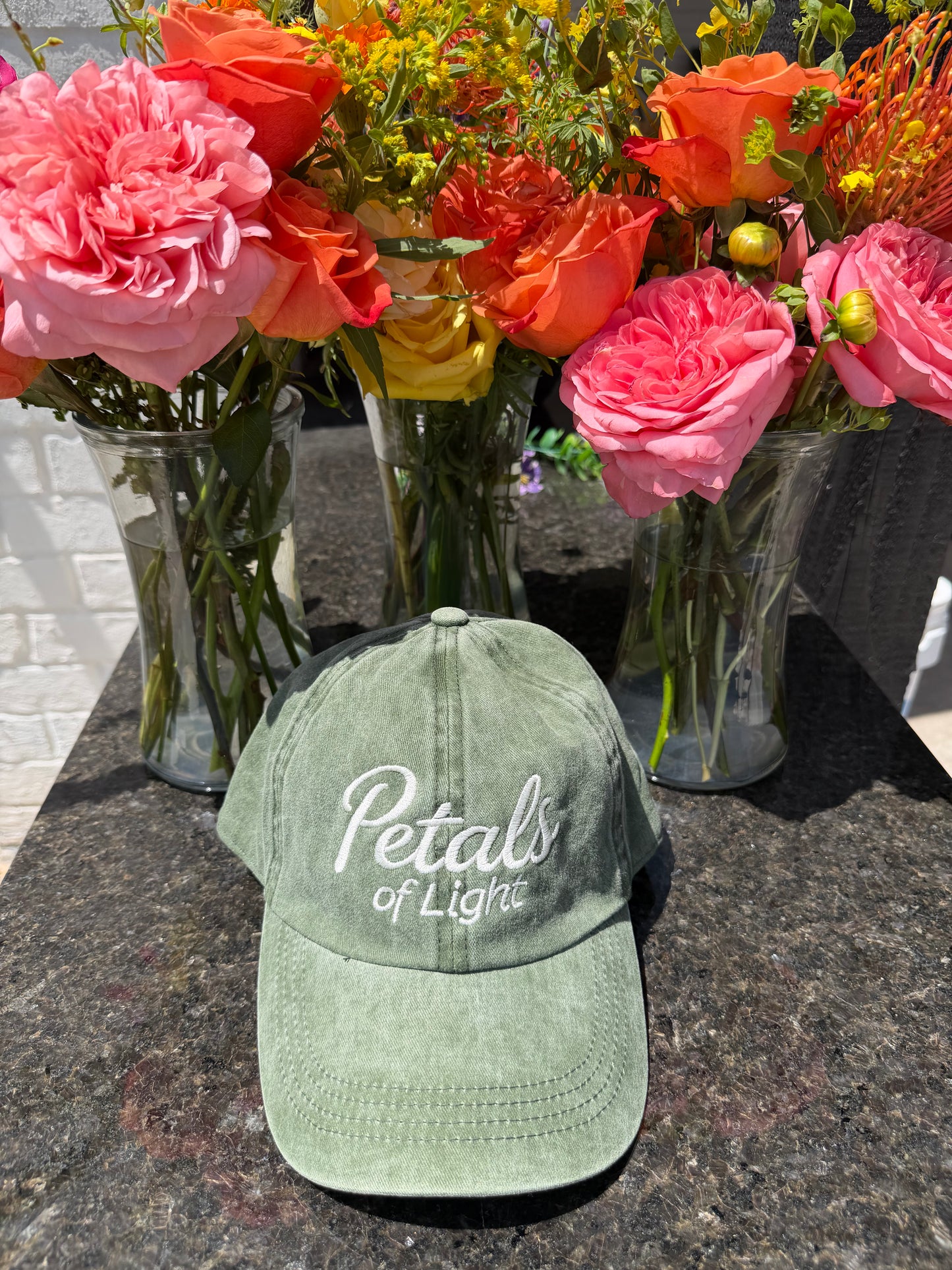 Petals of Light - Hunter green classic dad hat