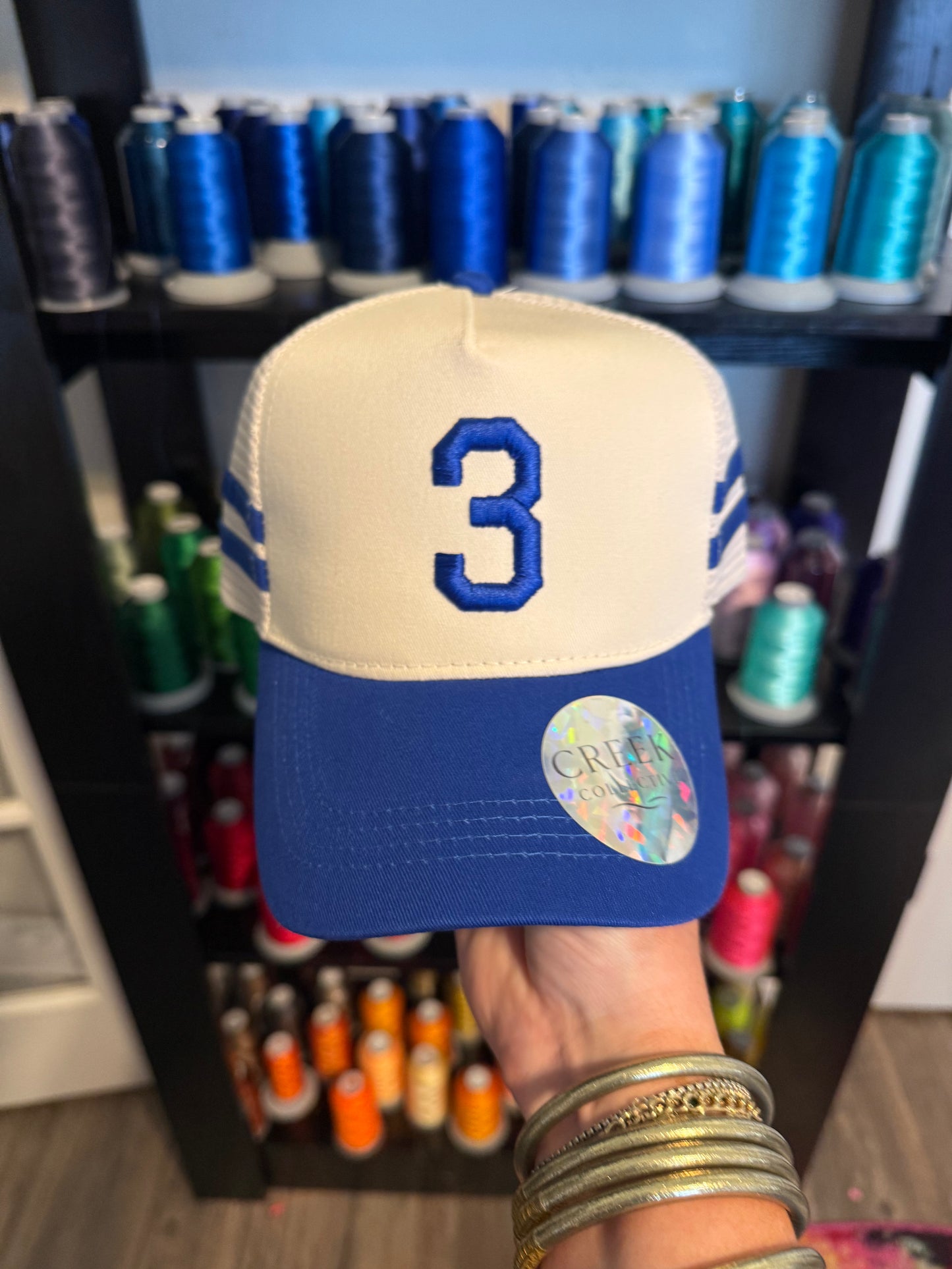 The Varsity Number Collection - Canvas Mesh Snapback