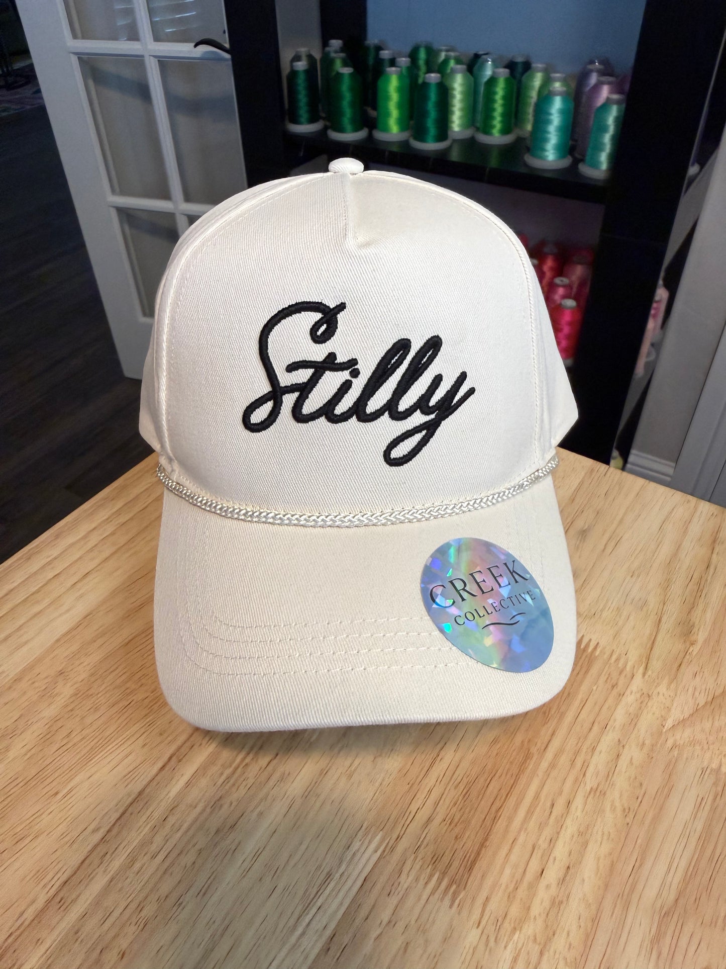 CREAM CANVAS ROPE SNAPBACK - STILLY 3D PUFF