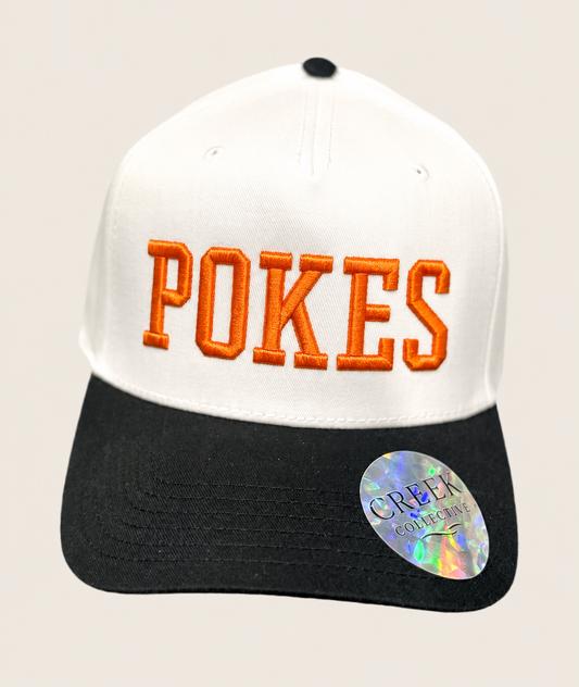 POKES VS BMFS - White/Black Canvas SnapBack