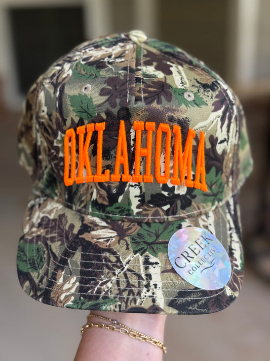 OKLAHOMA CAMO - Pick your thread color!