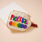 Clutch - Pickleball Beaded Coin Pouch: White / One / B4KP416