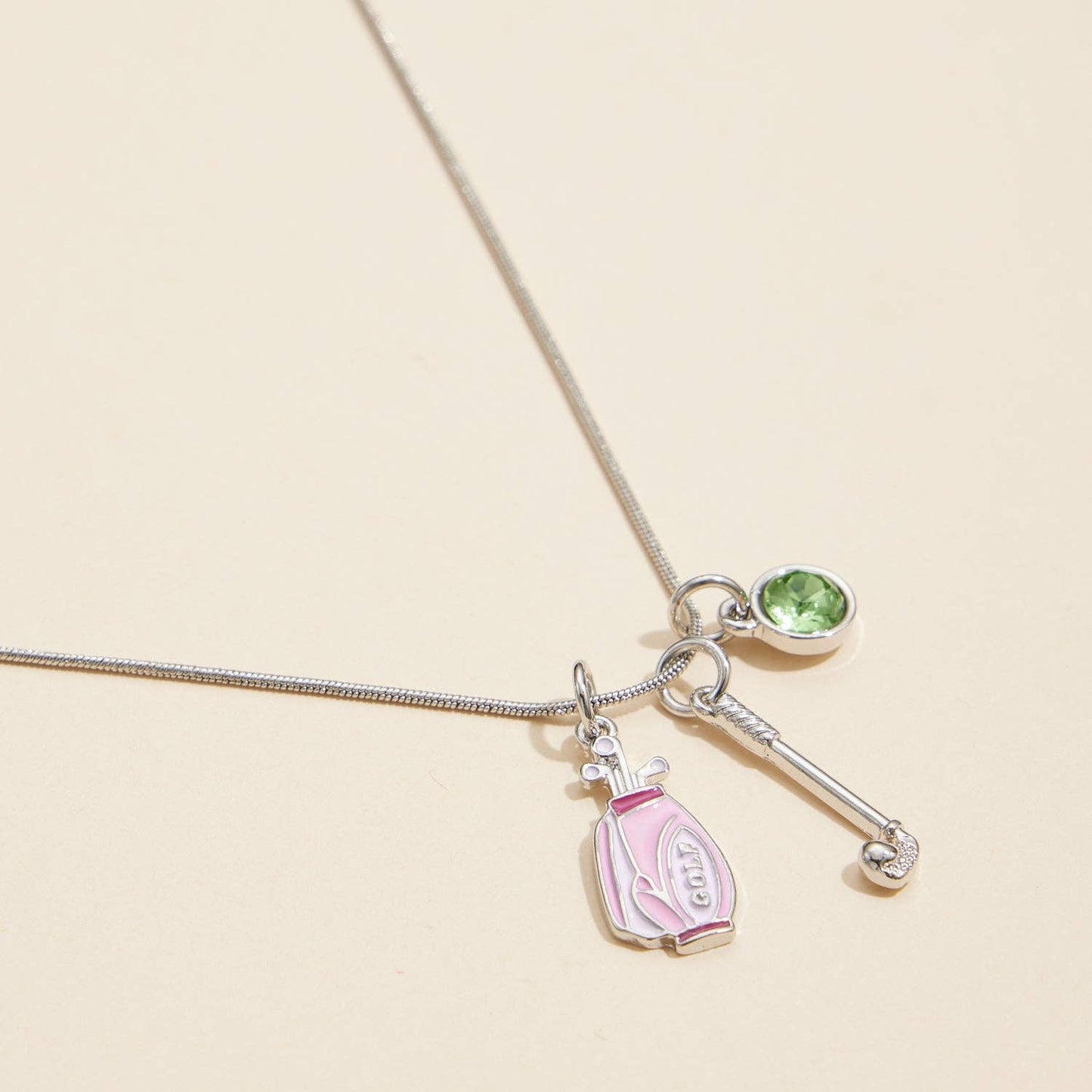 Necklace - Golf Lover's Gold Dipped 18K Charm: Gold / One / 4DN18081